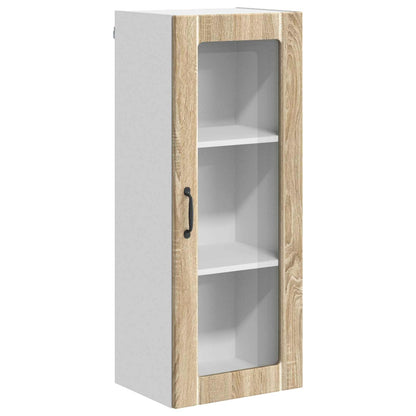 Mobile in vetro da parete LUCCA Rovere Sonoma 40 x 31 x 100 cm