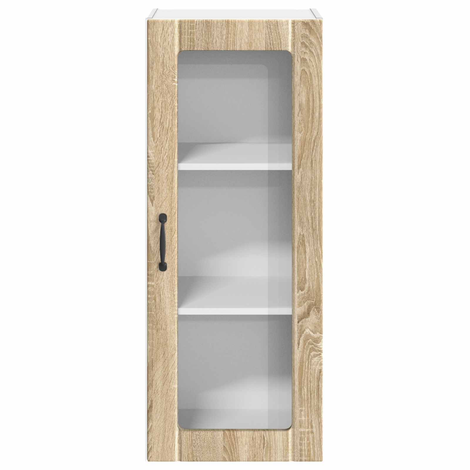 Mobile in vetro da parete LUCCA Rovere Sonoma 40 x 31 x 100 cm | homemem39