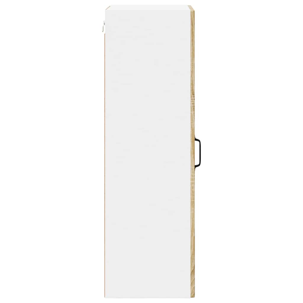 Mobile in vetro da parete LUCCA Rovere Sonoma 40 x 31 x 100 cm | homemem39