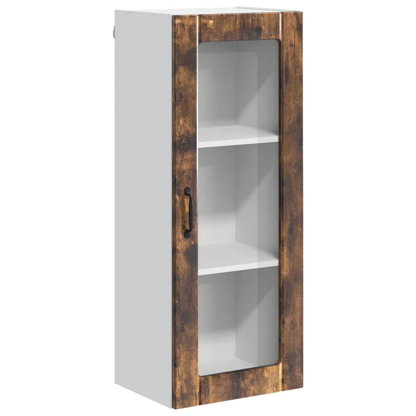Mobile in vetro da parete LUCCA Rovere Fumo 40 x 31 x 100 cm | homemem39