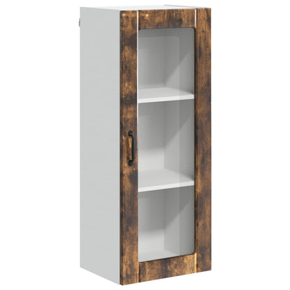 Mobile in vetro da parete LUCCA Rovere Fumo 40 x 31 x 100 cm | homemem39