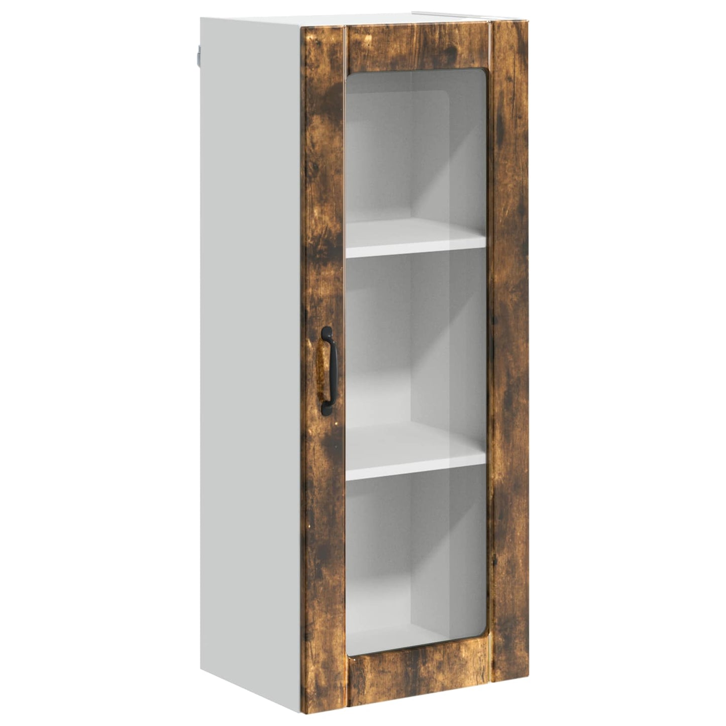 Mobile in vetro da parete LUCCA Rovere Fumo 40 x 31 x 100 cm