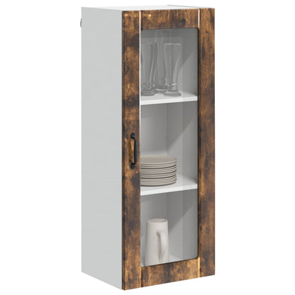 Mobile in vetro da parete LUCCA Rovere Fumo 40 x 31 x 100 cm | homemem39
