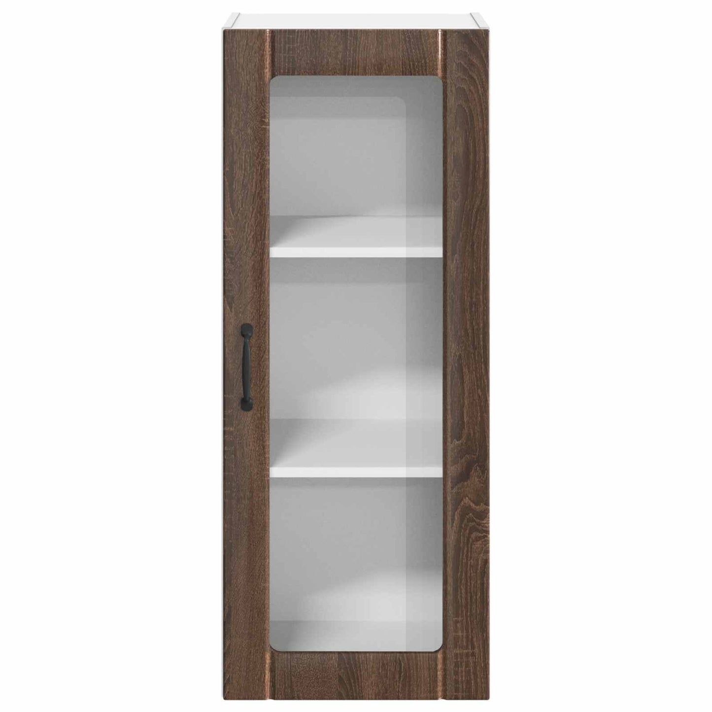 Mobile in vetro da parete LUCCA Rovere Marrone 40 x 31 x 100 cm