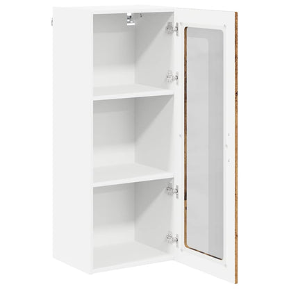 Mobile in vetro da parete LUCCA Legno antico 40 x 31 x 100 cm | homemem39