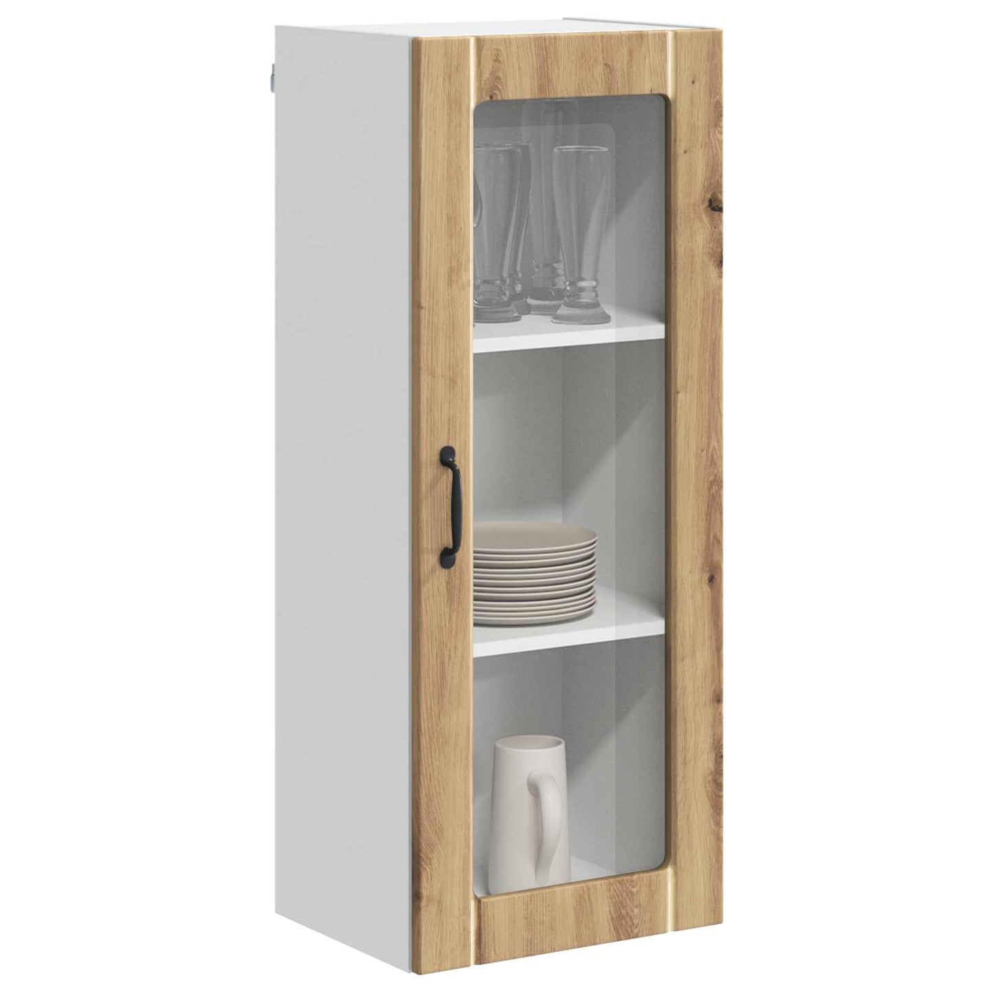 Mobile in vetro da parete LUCCA Rovere Artigianale | homemem39