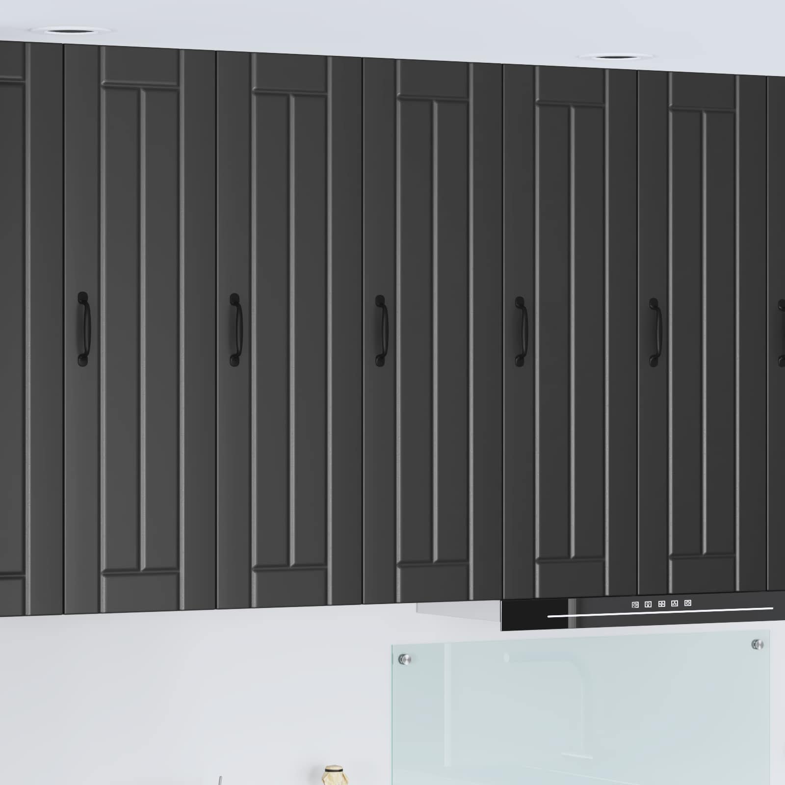 Armadietto a muro LUCCA Nero 30 x 31 x 100 cm | homemem39