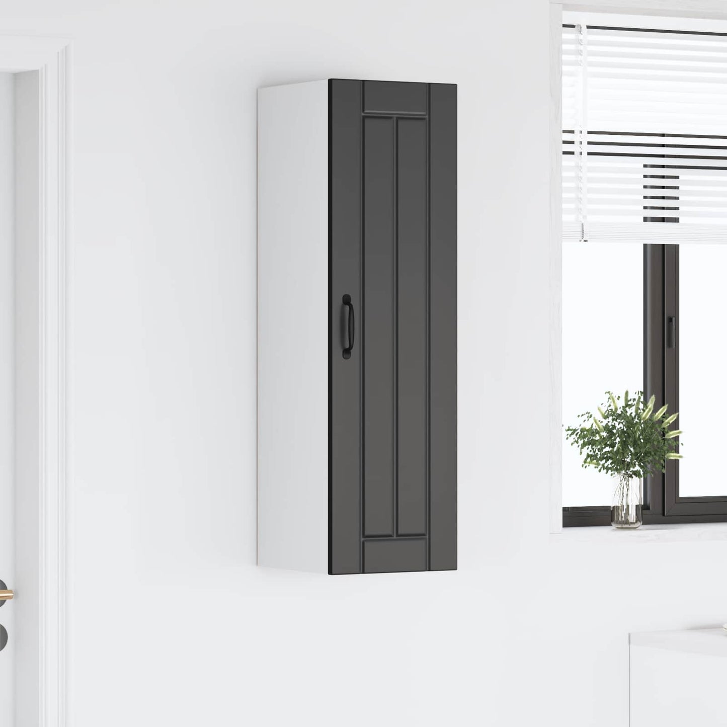 Armadietto a muro LUCCA Nero 30 x 31 x 100 cm | homemem39