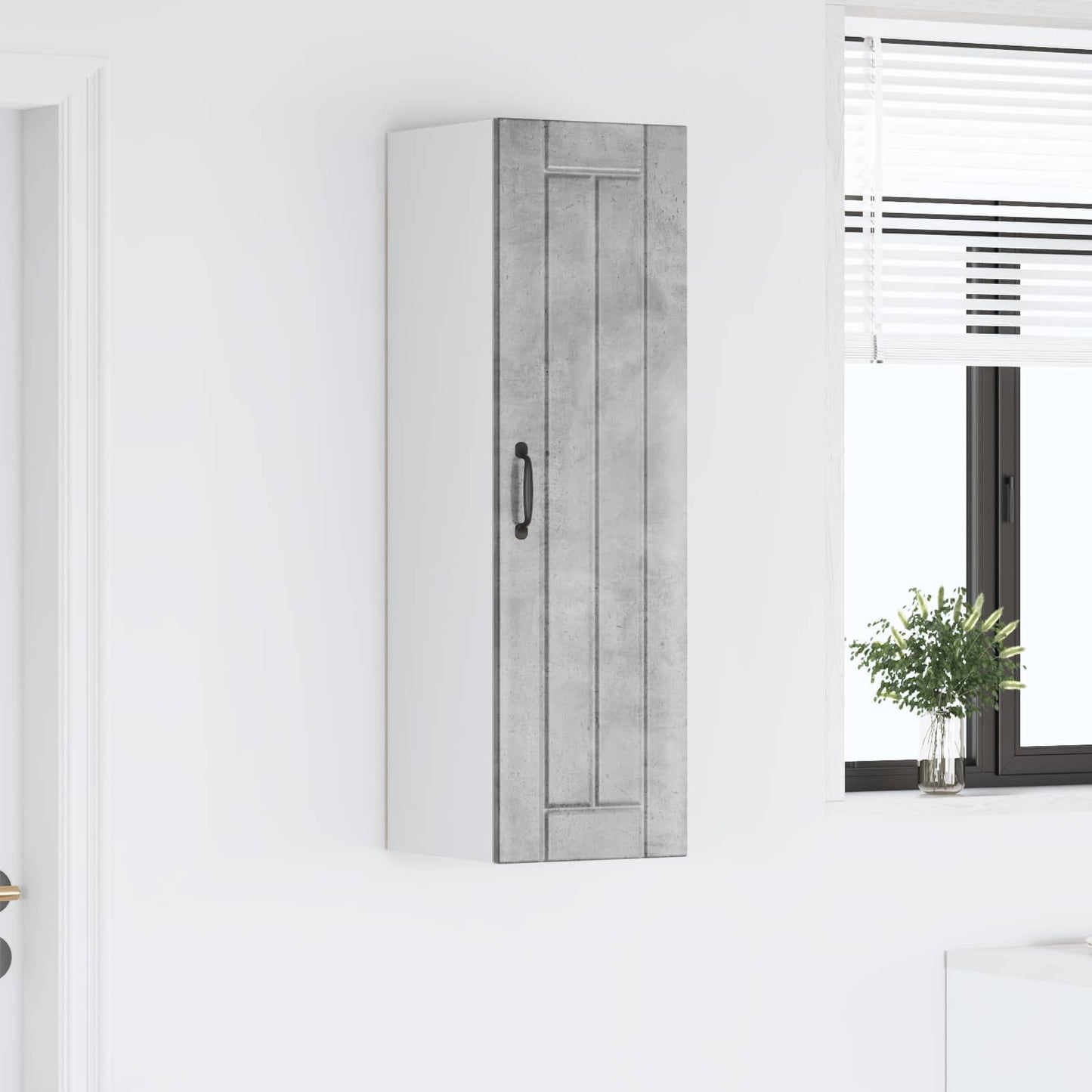 Armadietto a muro LUCCA Grigio Cemento 30 x 31 x 100 cm | homemem39