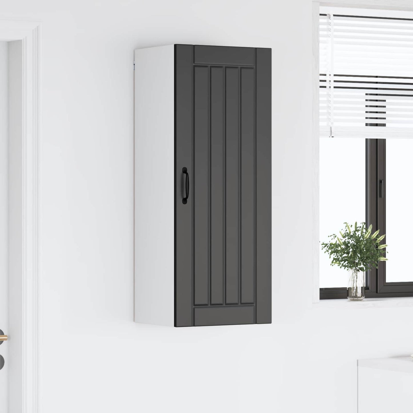 Armadietto a muro LUCCA Nero 40 x 31 x 100 cm | homemem39