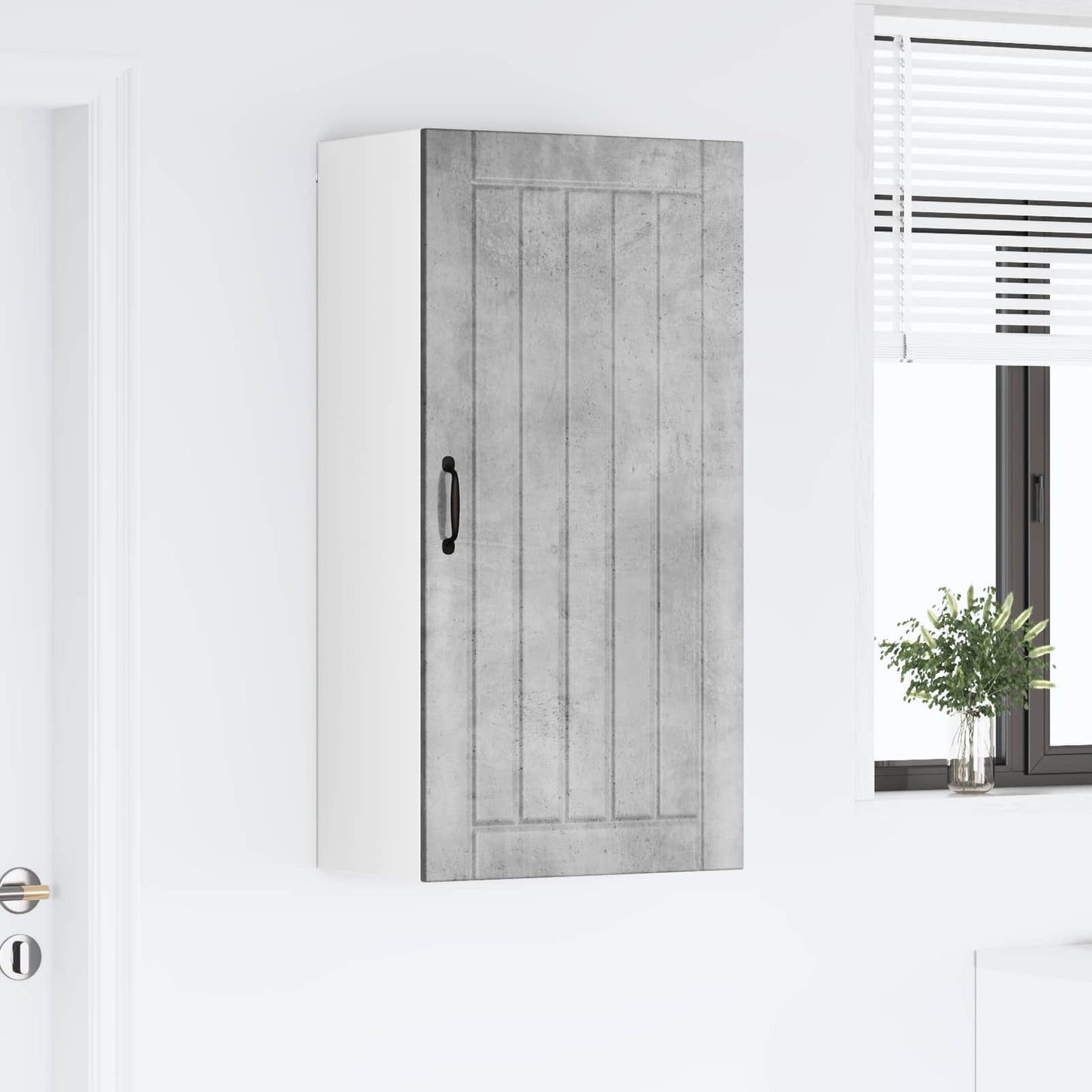 Armadietto a muro LUCCA Grigio Cemento 50 x 31 x 100 cm | homemem39