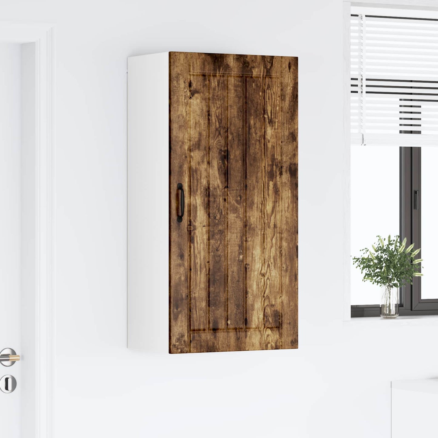 Armadietto a muro LUCCA Rovere Fumo 50 x 31 x 100 cm | homemem39