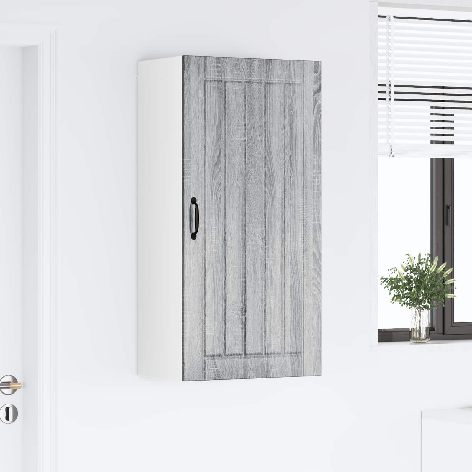 Armadietto a muro LUCCA Grigio Sonoma 50 x 31 x 100 cm | homemem39