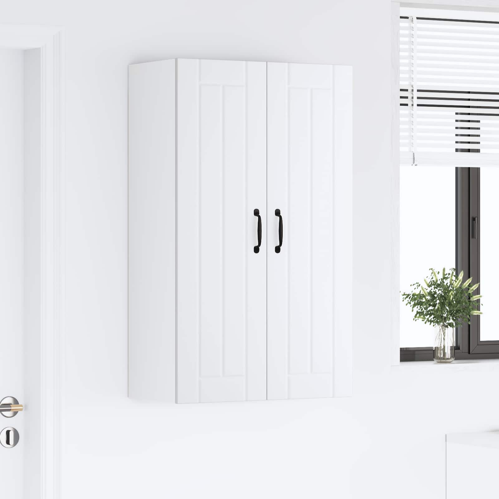 Armadietto a muro LUCCA Bianco 60 x 31 x 100 cm | homemem39