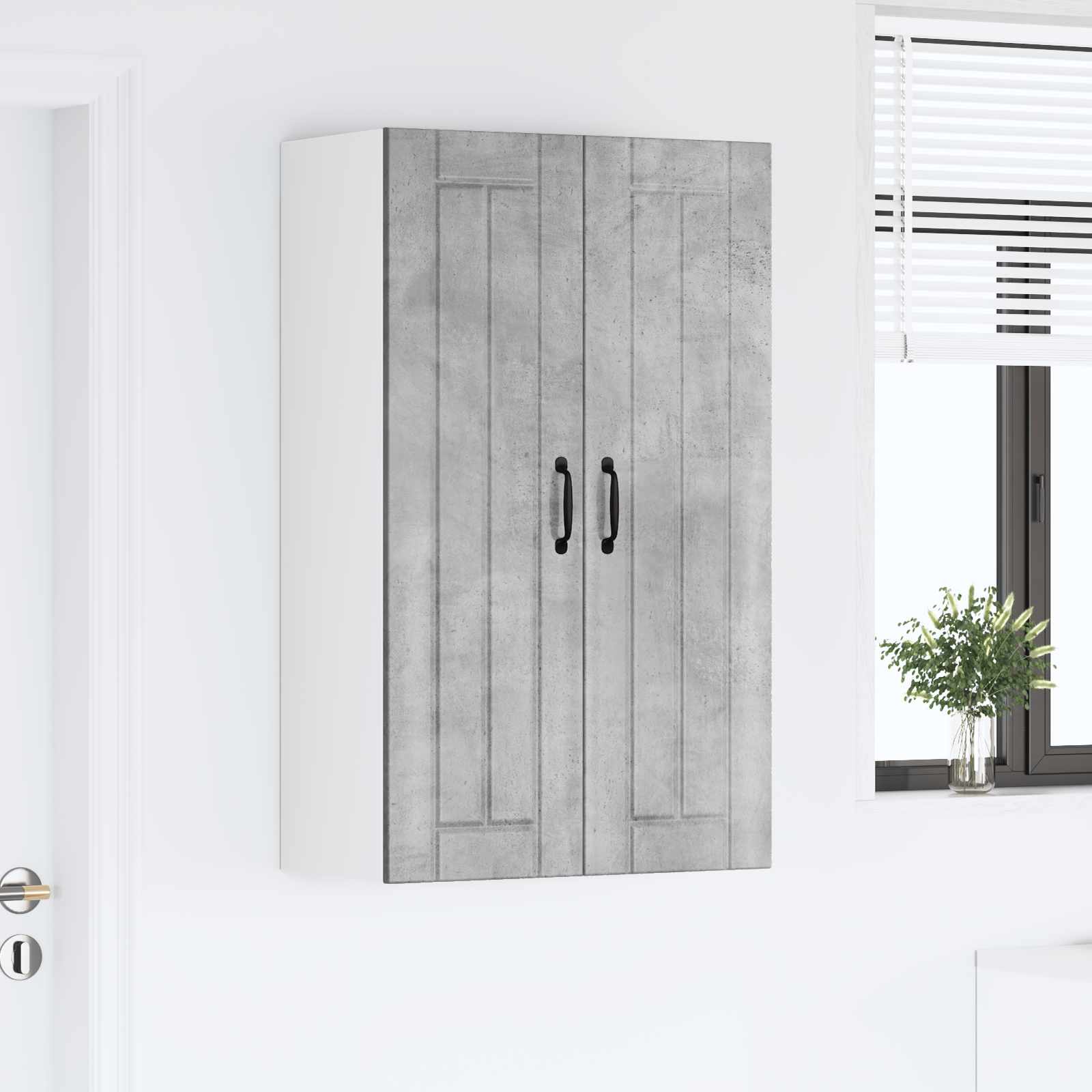 Pannello lavastoviglie Lucca Grigio Cemento 60 x 31 x 100 cm | homemem39