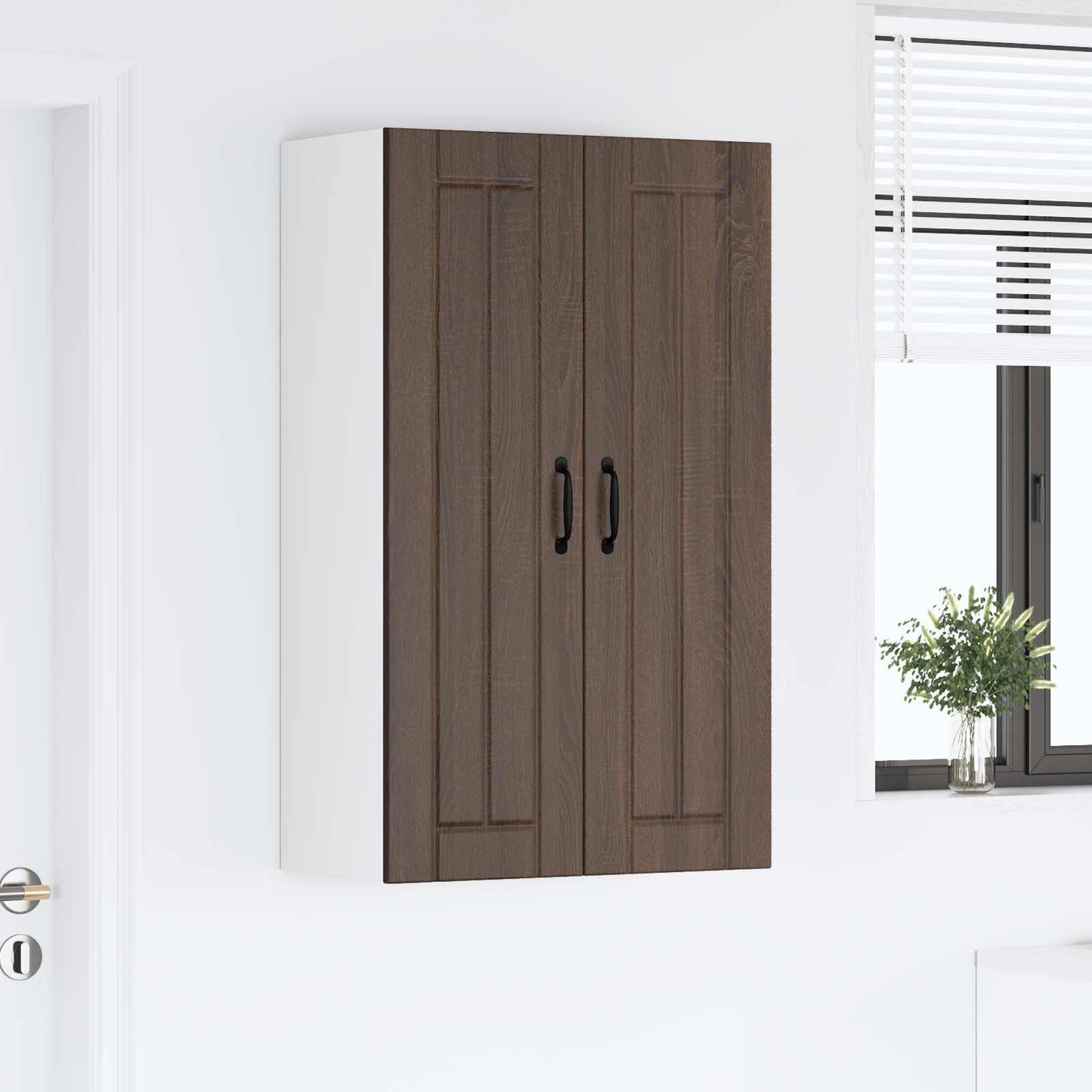 Armadietto a muro LUCCA Rovere Marrone 60 x 31 x 100 cm