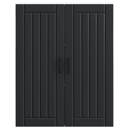 Armadietto a muro LUCCA Nero 80 x 31 x 100 cm