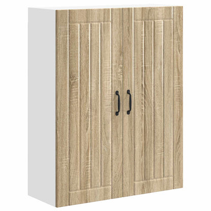 Armadietto a muro LUCCA Rovere Sonoma 80 x 31 x 100 cm