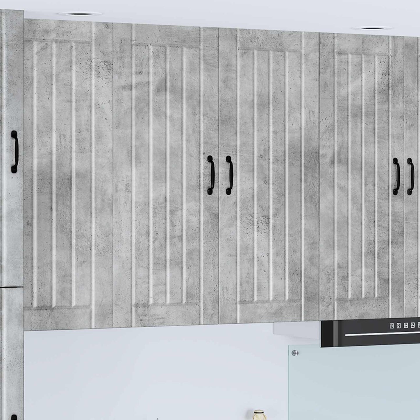 Armadietto a muro LUCCA Grigio Cemento 80 x 31 x 100 cm