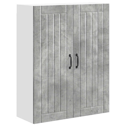 Armadietto a muro LUCCA Grigio Cemento 80 x 31 x 100 cm