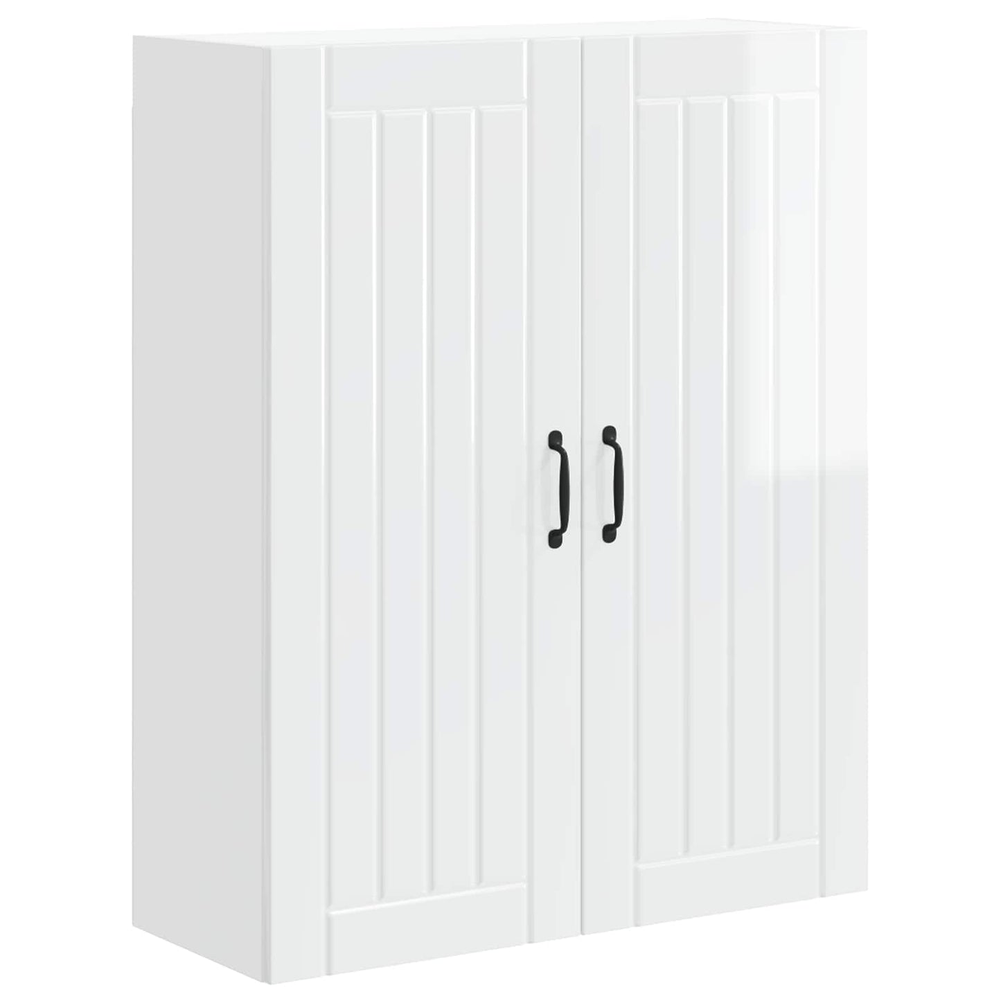 Armadietto a muro LUCCA Bianco Lucido 80 x 31 x 100 cm