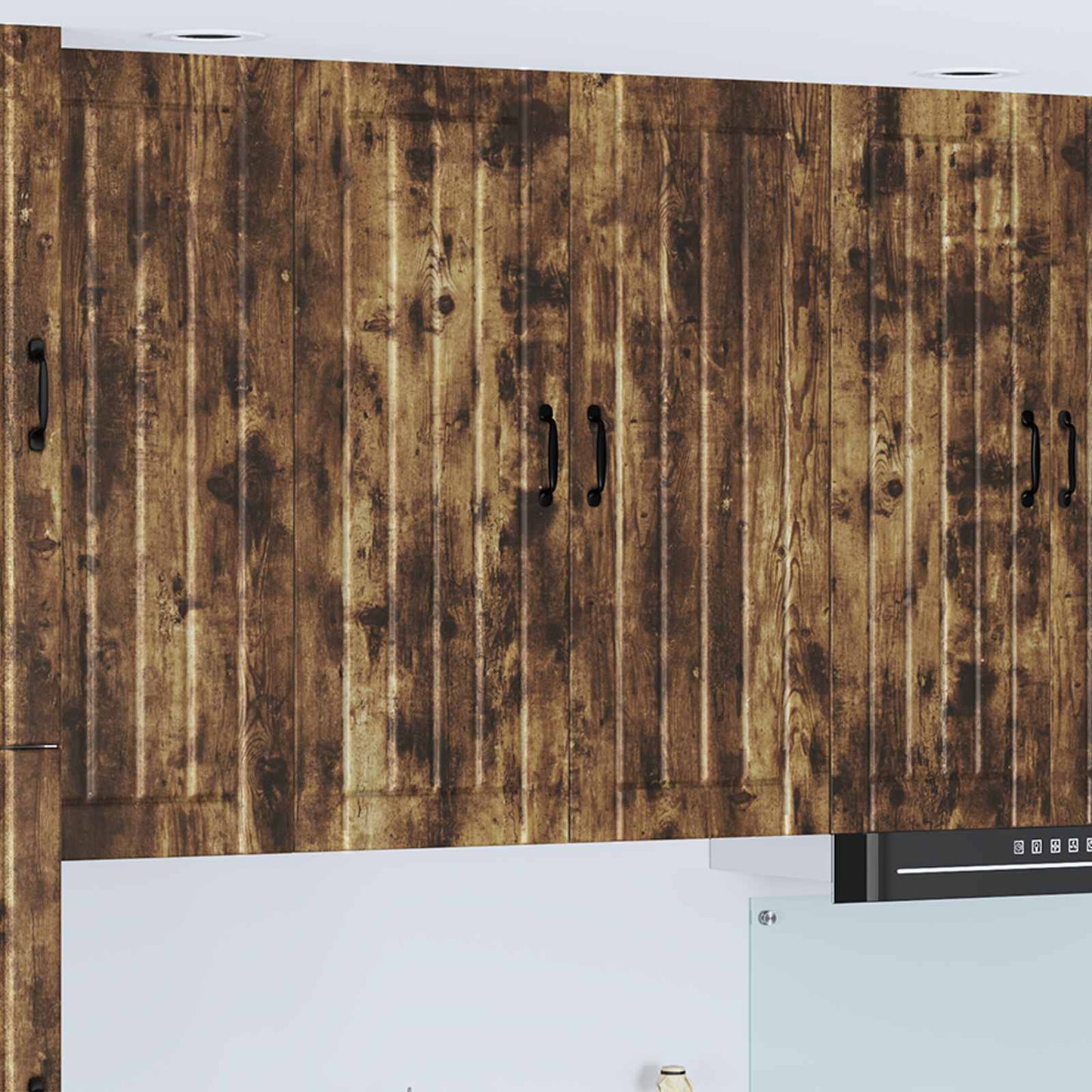 Armadietto a muro LUCCA Rovere Fumo 80 x 31 x 100 cm