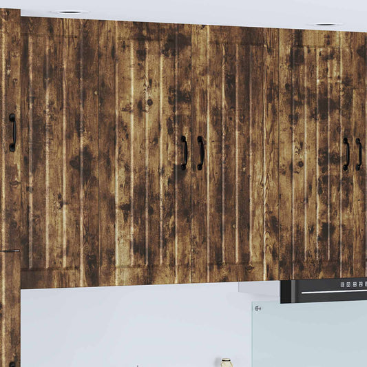 Armadietto a muro LUCCA Rovere Fumo 80 x 31 x 100 cm