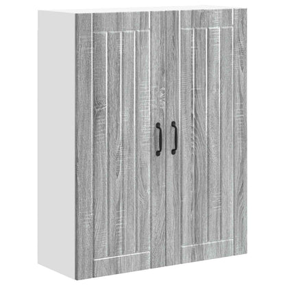 Armadietto a muro LUCCA Grigio Sonoma 80 x 31 x 100 cm