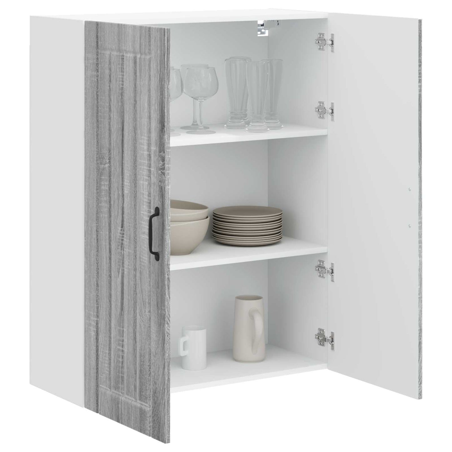 Armadietto a muro LUCCA Grigio Sonoma 80 x 31 x 100 cm
