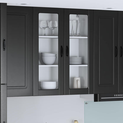 Pensile cucina Lucca Nero 80 x 31 x 100 cm Legno ingegnerizzato | homemem39