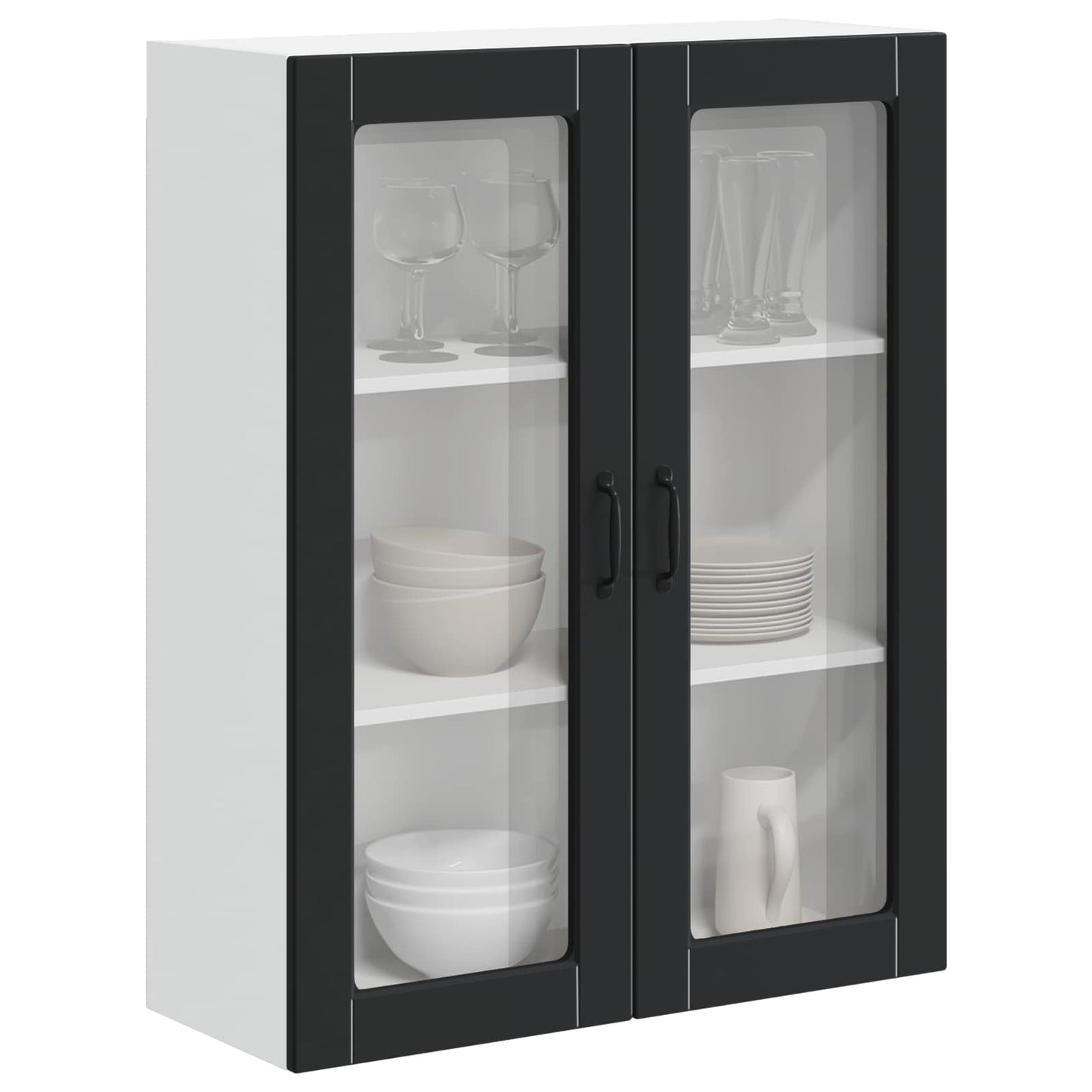 Pensile cucina Lucca Nero 80 x 31 x 100 cm Legno ingegnerizzato | homemem39