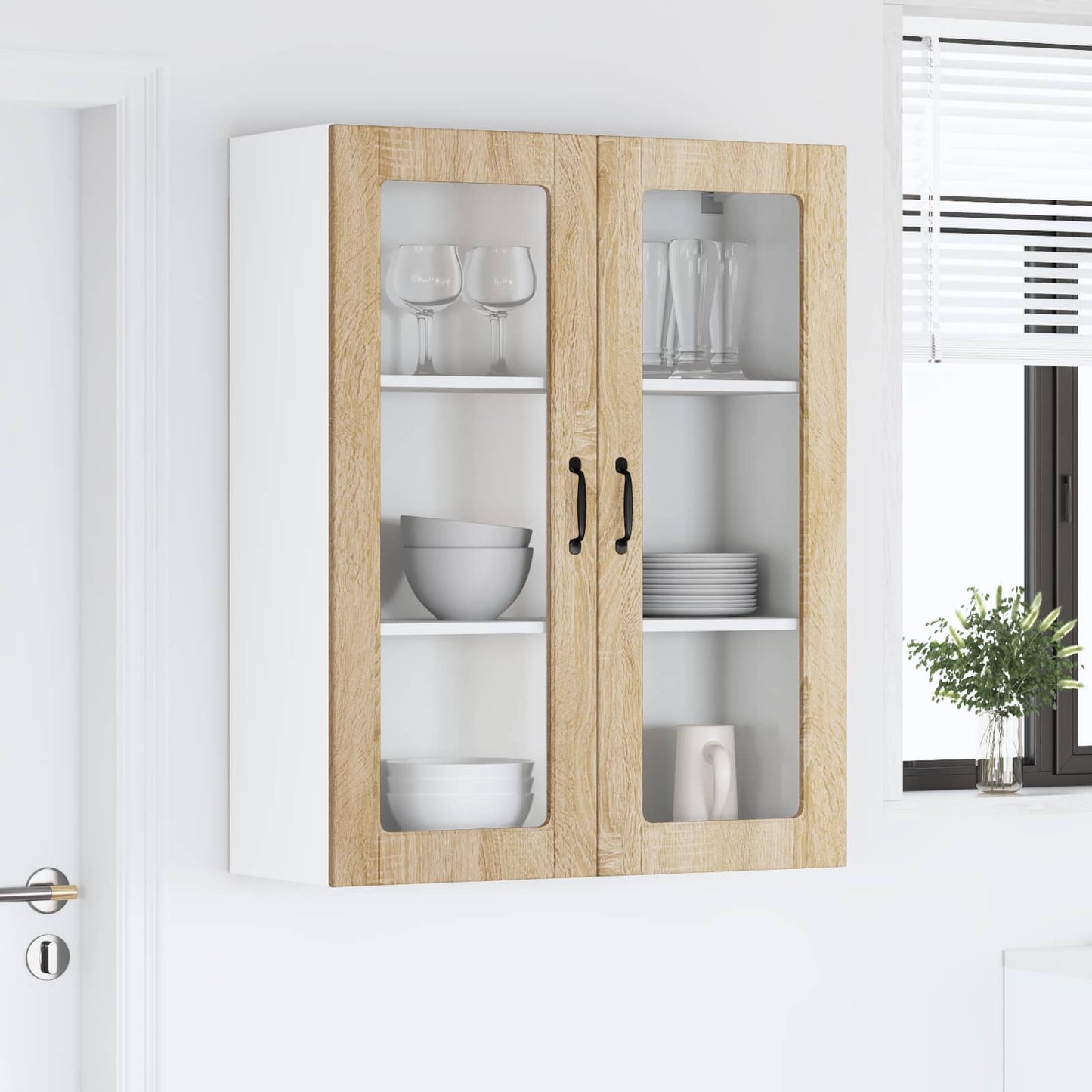 Pensile cucina con porta Lucca Rovere Sonoma 80 x 31 x 100 cm | homemem39