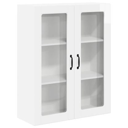 Pensile cucina con porta Lucca Bianco Lucido 80 x 31 x 100 cm | homemem39
