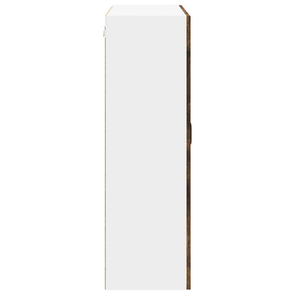 Mobile in vetro da parete LUCCA Rovere Fumo 80 x 31 x 100 cm
