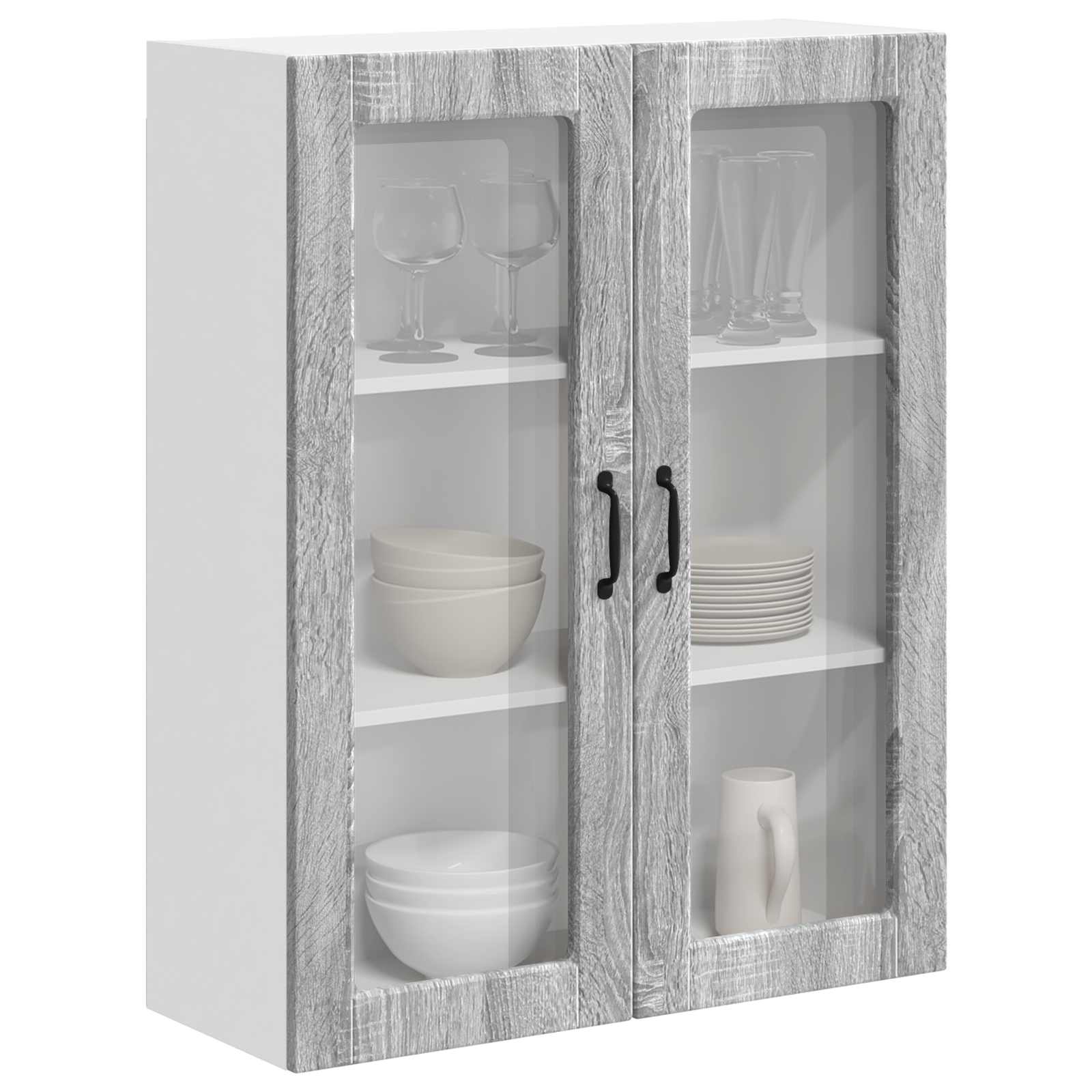 Pensile cucina con porta Lucca Grigio Sonoma 80 x 31 x 100 cm | homemem39