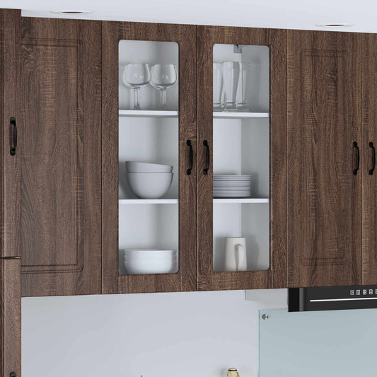 Pensile cucina con porta Lucca Rovere Marrone 80 x 31 x 100 cm | homemem39