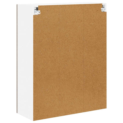 Mobile in vetro da parete LUCCA Rovere Marrone 80 x 31 x 100 cm