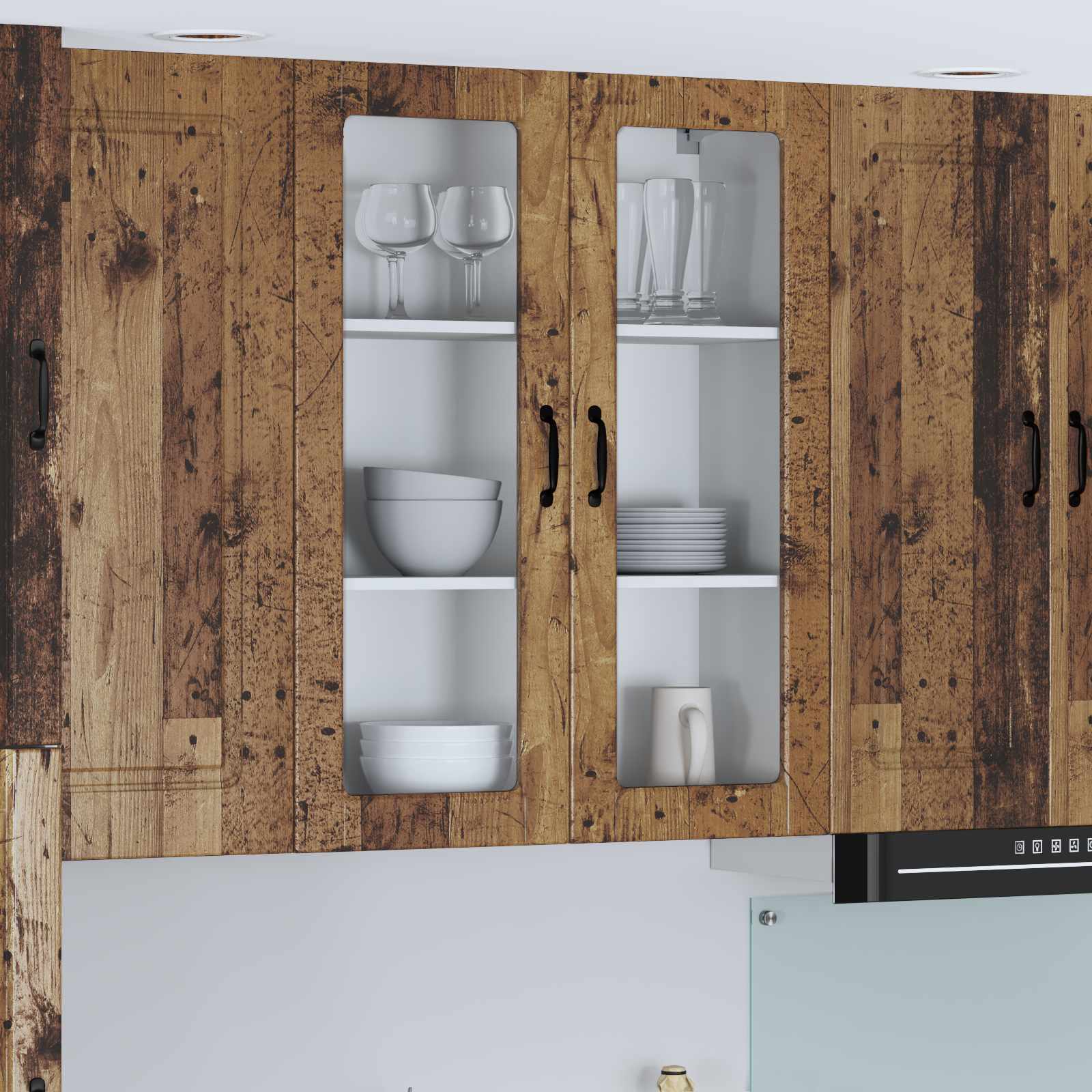 Pensile cucina con porta Lucca Legno antico 80 x 31 x 100 cm | homemem39