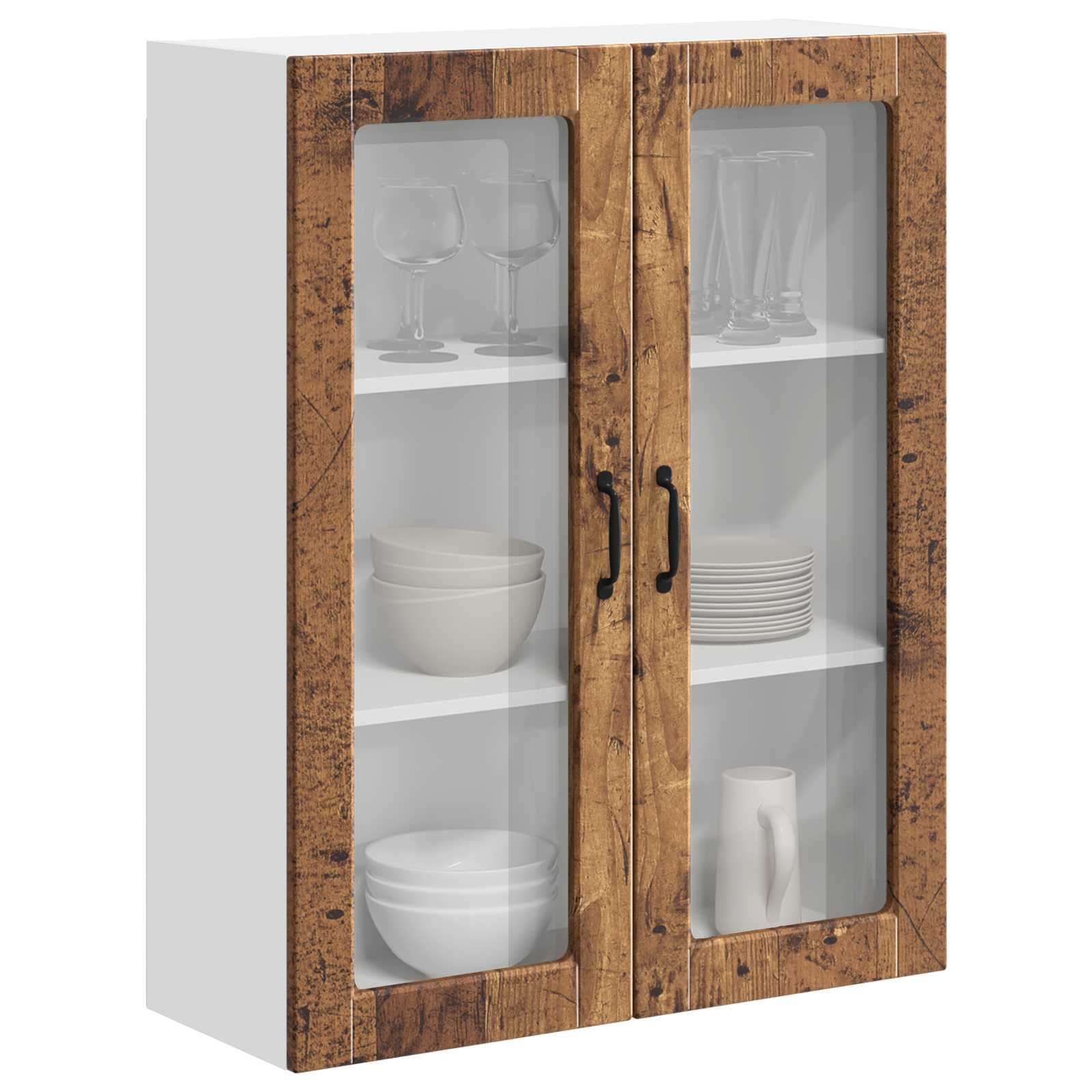 Pensile cucina con porta Lucca Legno antico 80 x 31 x 100 cm | homemem39