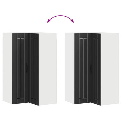 Mobile angolare per parete LUCCA Nero 57 x 57 x 100 cm