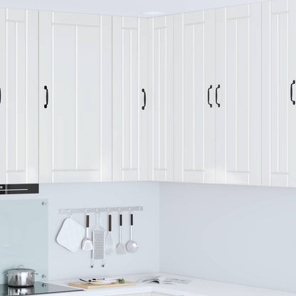 Mobile angolare per parete LUCCA Bianco Lucido 57 x 57 x 100 cm