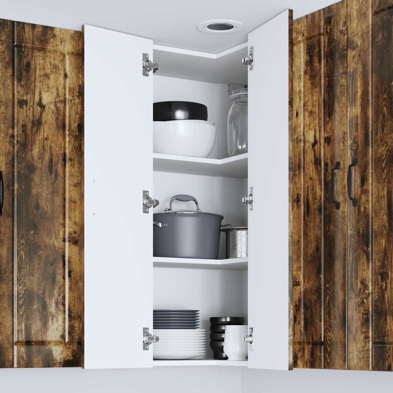 Pannello lavastoviglie Lucca Rovere Fumo 57 x 57 x 100 cm | homemem39