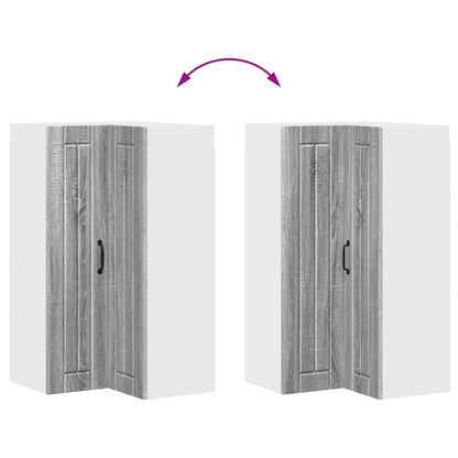 Mobile angolare per parete LUCCA Grigio Sonoma 57 x 57 x 100 cm