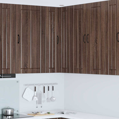 Mobile angolare per parete LUCCA Rovere Marrone
