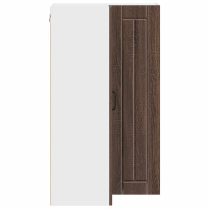 Mobile angolare per parete LUCCA Rovere Marrone