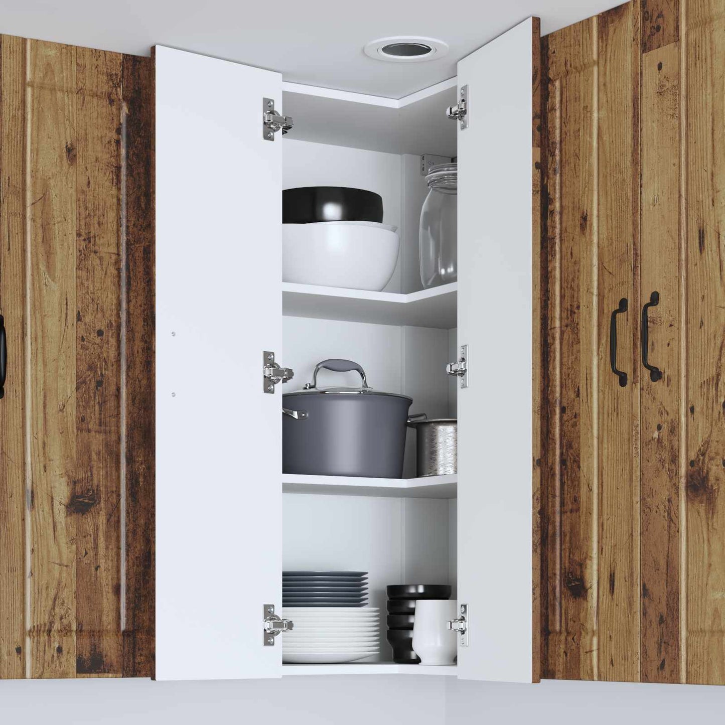 Pannello lavastoviglie Lucca Legno antico 57 x 57 x 100 cm | homemem39