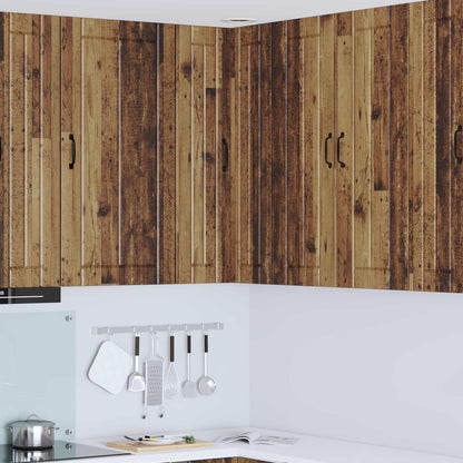 Mobile angolare per parete LUCCA Legno antico 57 x 57 x 100 cm