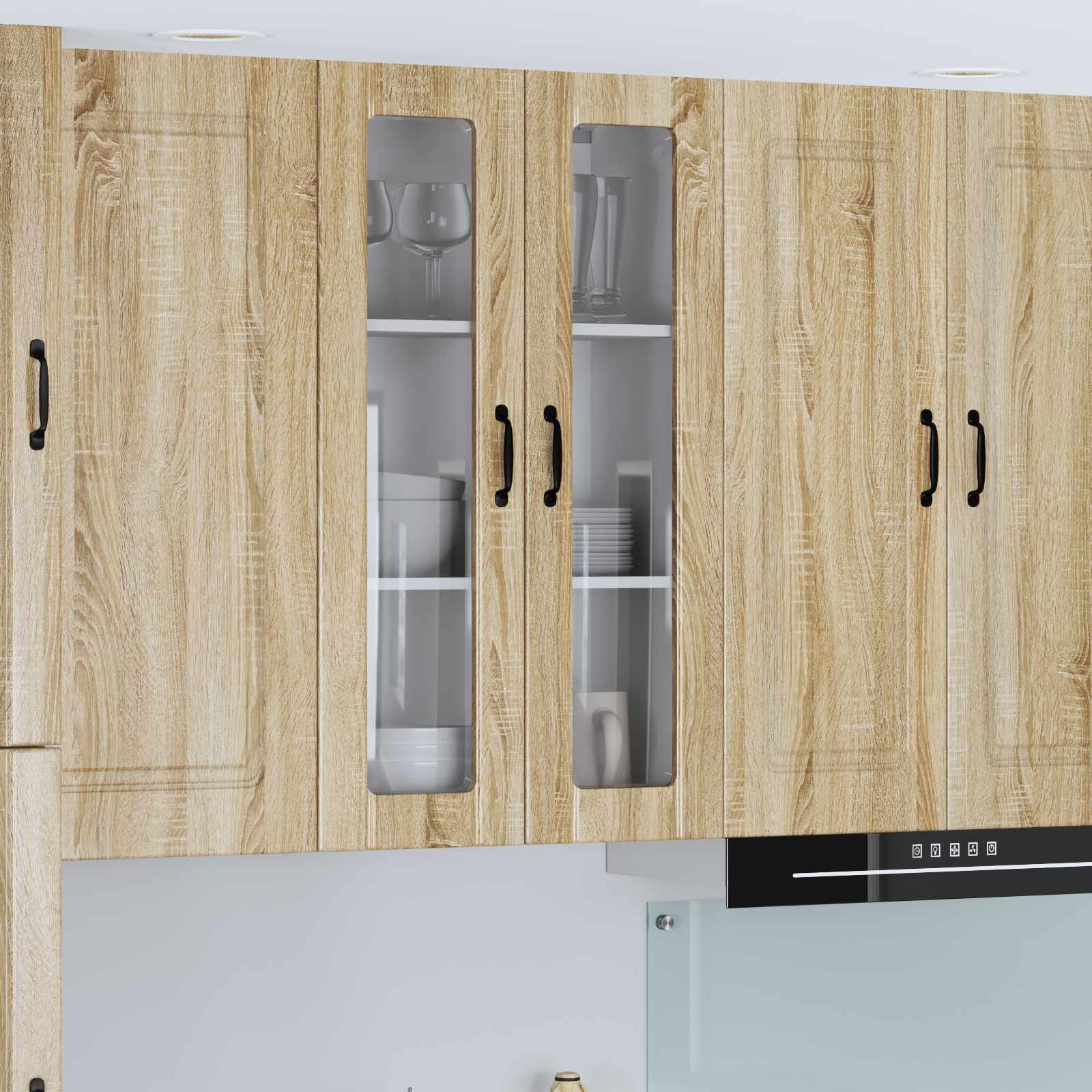 Pensile cucina con porta Lucca Rovere Sonoma 60 x 31 x 100 cm | homemem39
