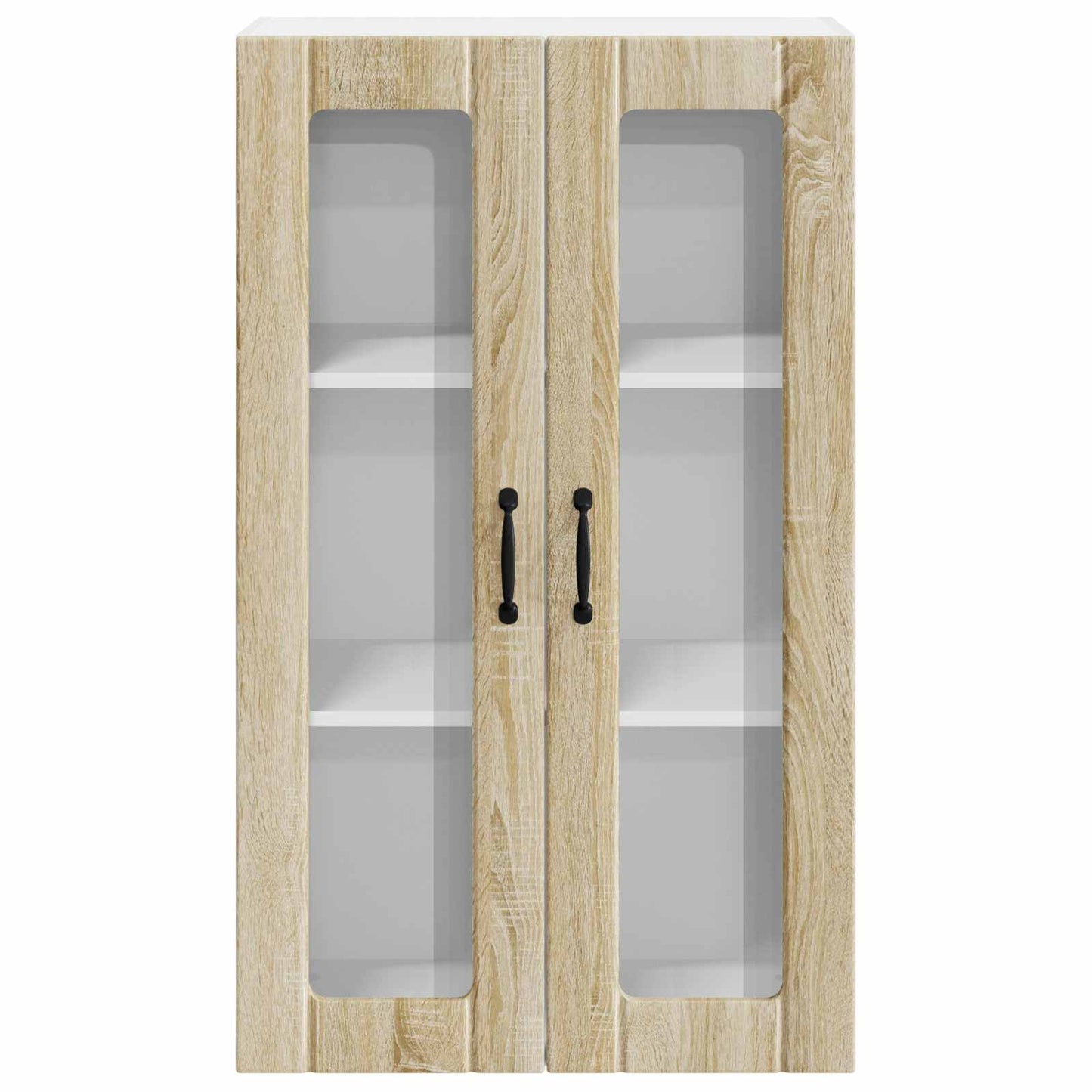 Mobile in vetro da parete LUCCA Rovere Sonoma 60 x 31 x 100 cm