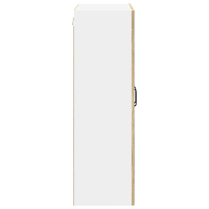 Mobile in vetro da parete LUCCA Rovere Sonoma 60 x 31 x 100 cm